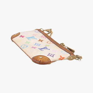 Secondhand Louis Vuitton Pochette Mira MM Pouch white Monogram Multicolor M60096 shoulderbag | stylenewstar