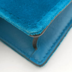 Pre-owned Gucci Dionysus Blue velour 476432 shoulderbag | stylenewstar