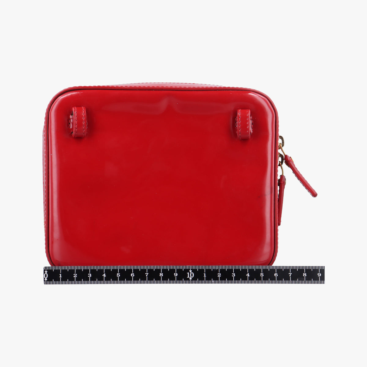 Pre-owned Yves Saint Laurent VICKY Red Patent Leather 557574 bum bag/waist bag | stylenewstar