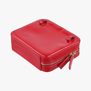 Pre-owned Yves Saint Laurent VICKY Red Patent Leather 557574 bum bag/waist bag | stylenewstar