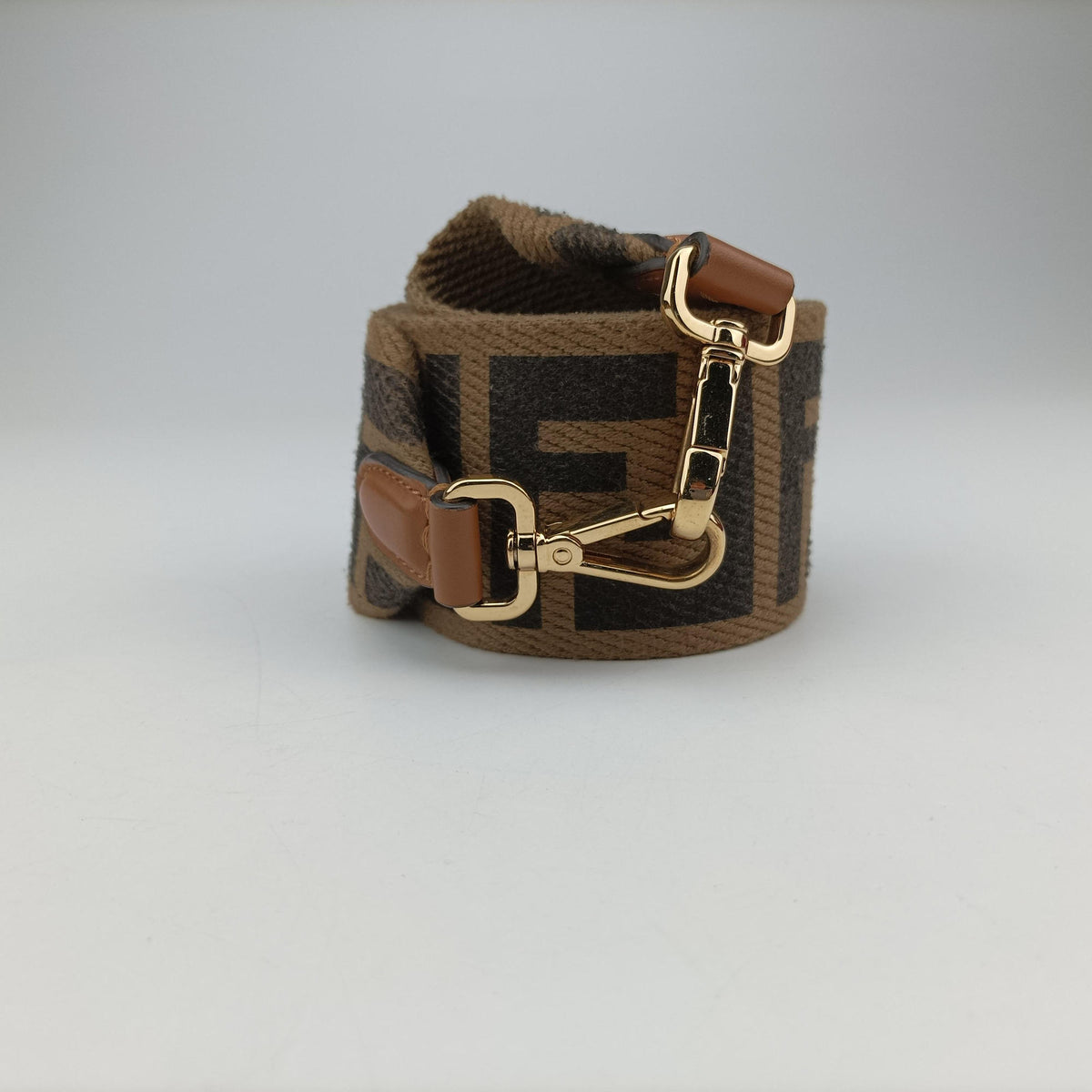 Pre-owned Fendi Flip Brown Suede × Leather 8BT303 shoulderbag | stylenewstar