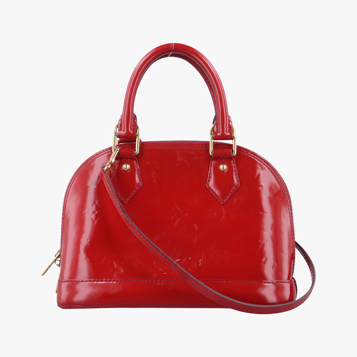 Vintage Louis Vuitton Alma BB pomme d'amour Vernis M90174 handbag | stylenewstar