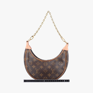 Secondhand Louis Vuitton LOOP Brown×Beige Monogram Canvas M81098 shoulderbag | stylenewstar
