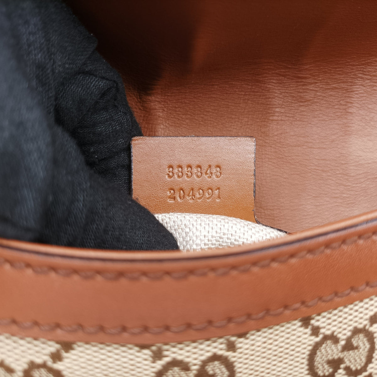 Pre-owned Gucci Horsebit Lady Web Beige×Brown Canvas×Leather 383848 shoulderbag | stylenewstar