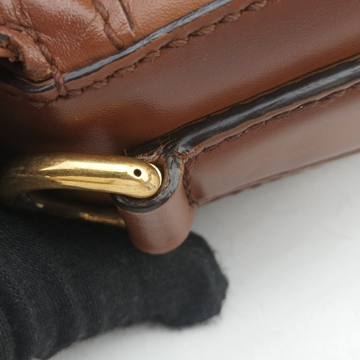 Pre-owned Gucci Horsebit Lady Web Beige×Brown Canvas×Leather 383848 shoulderbag | stylenewstar