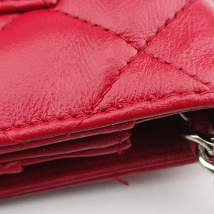 Secondhand Chanel Matelasse coco mark Red lambskin A33814 shoulderbag | stylenewstar