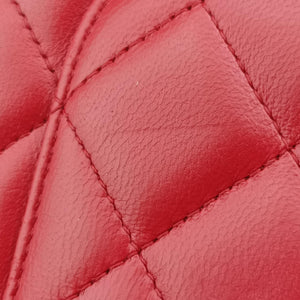 Secondhand Chanel Matelasse coco mark Red lambskin A33814 shoulderbag | stylenewstar