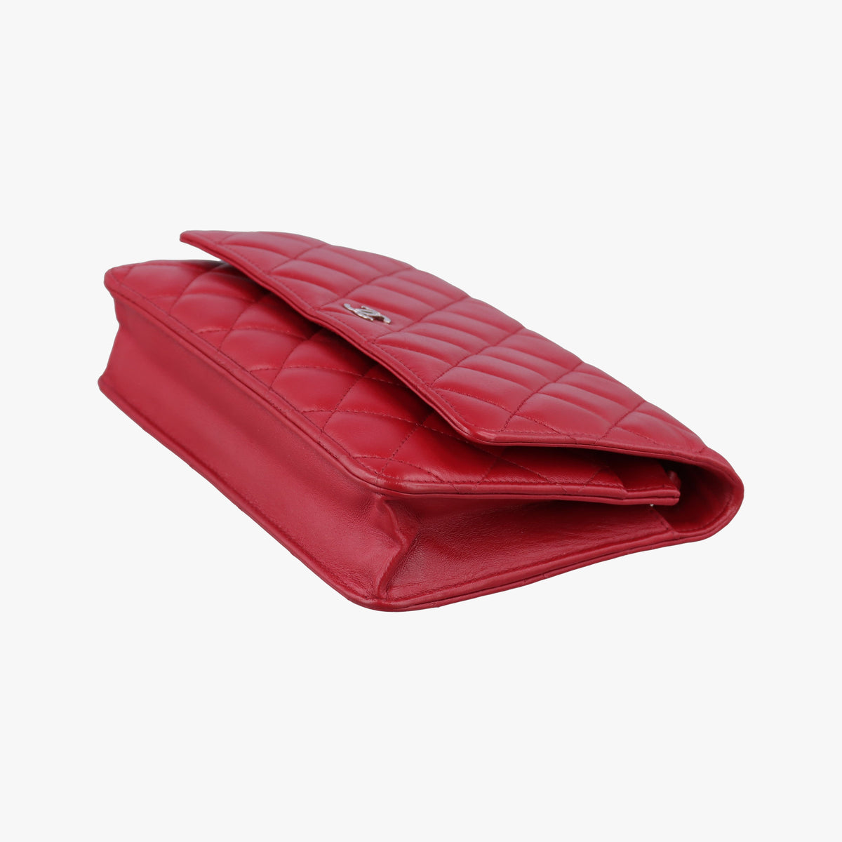 Secondhand Chanel Matelasse coco mark Red lambskin A33814 shoulderbag | stylenewstar