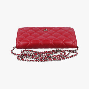 Secondhand Chanel Matelasse coco mark Red lambskin A33814 shoulderbag | stylenewstar