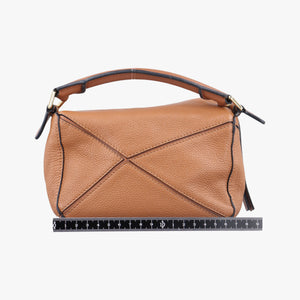 Pre-owned Loewe Puzzle Brown Leather  shoulderbag | stylenewstar