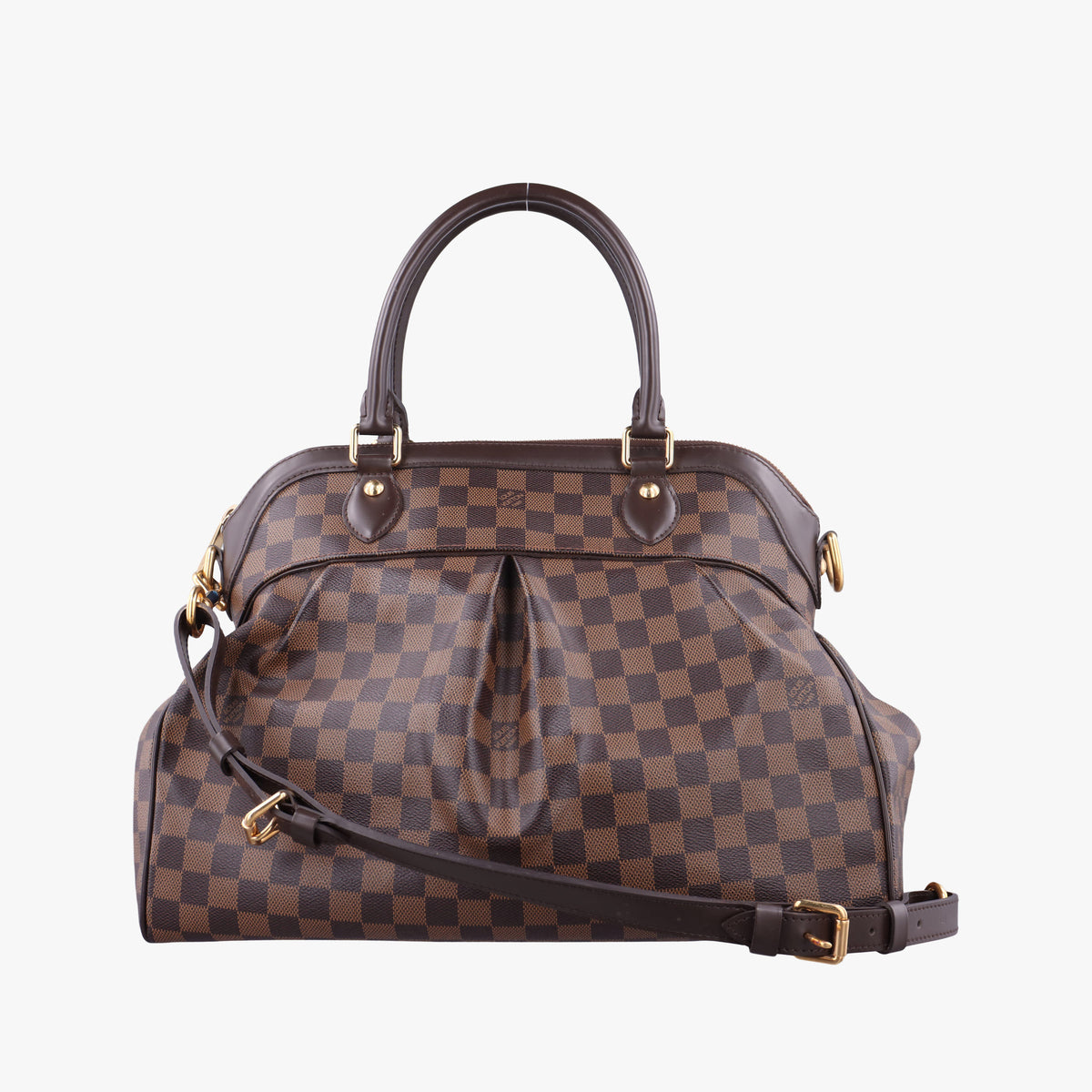 Pre-owned Louis Vuitton Trevi GM EBENE Damier Canvas N51998 shoulderbag | stylenewstar