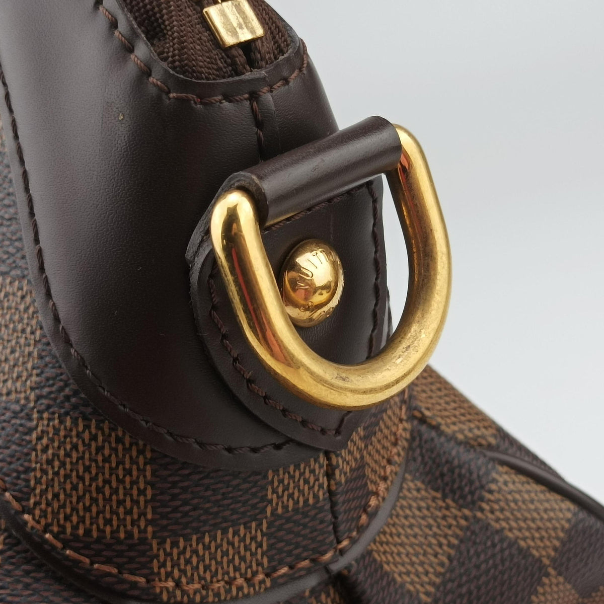 Pre-owned Louis Vuitton Trevi GM EBENE Damier Canvas N51998 shoulderbag | stylenewstar