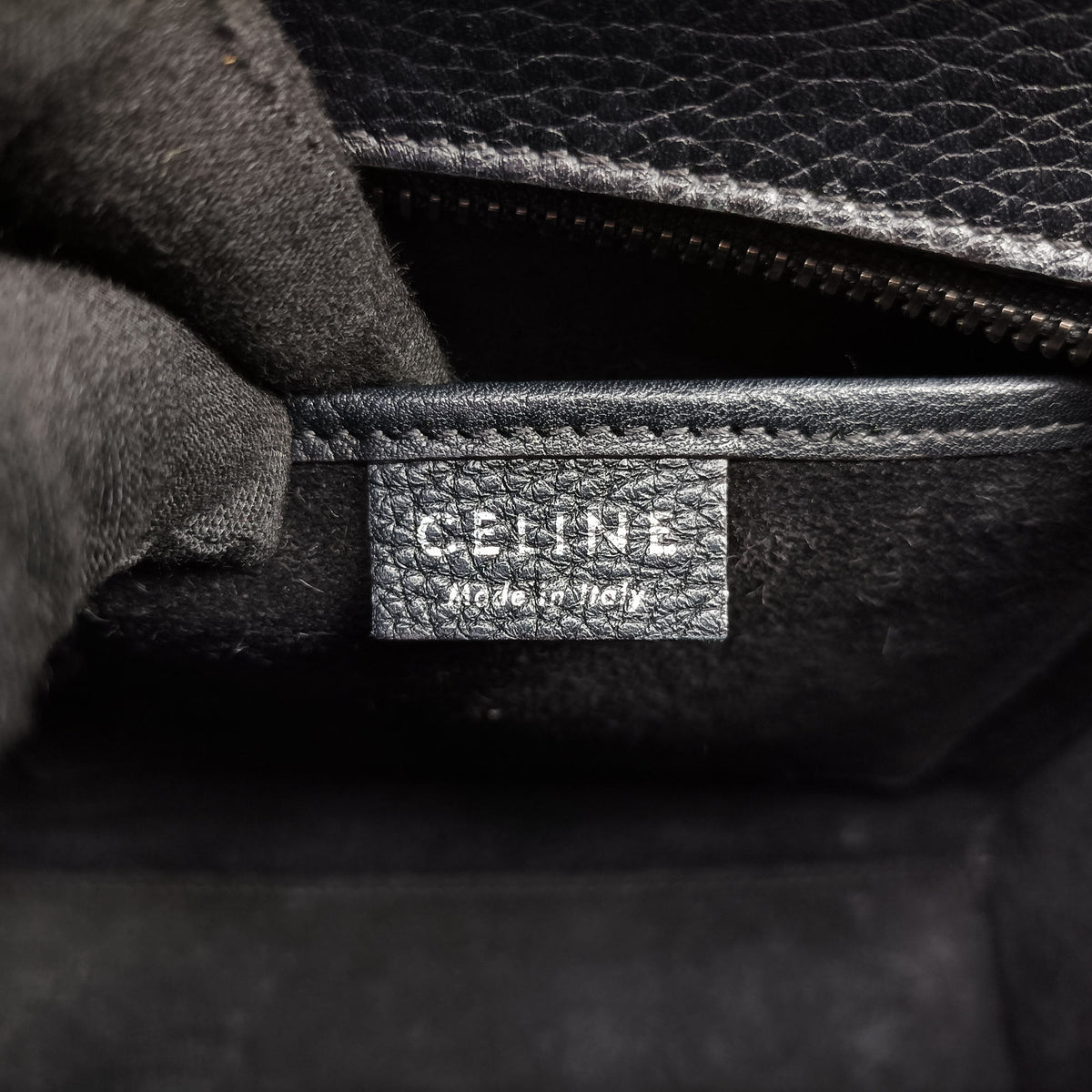Pre-owned Celine Luggage nano Shopper Black Leather  shoulderbag | stylenewstar