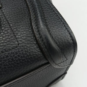 Pre-owned Celine Luggage nano Shopper Black Leather  shoulderbag | stylenewstar