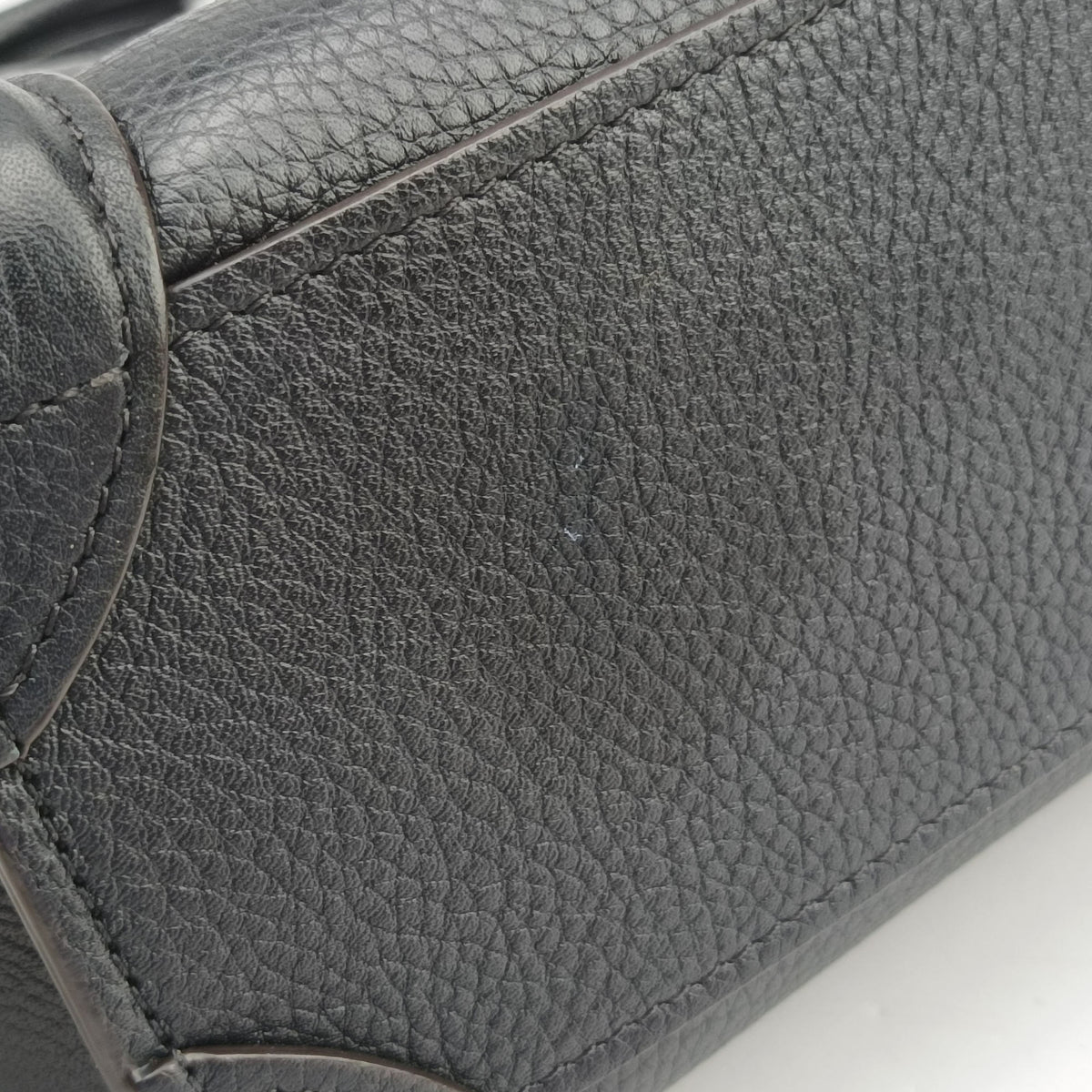Pre-owned Celine Luggage nano Shopper Black Leather  shoulderbag | stylenewstar
