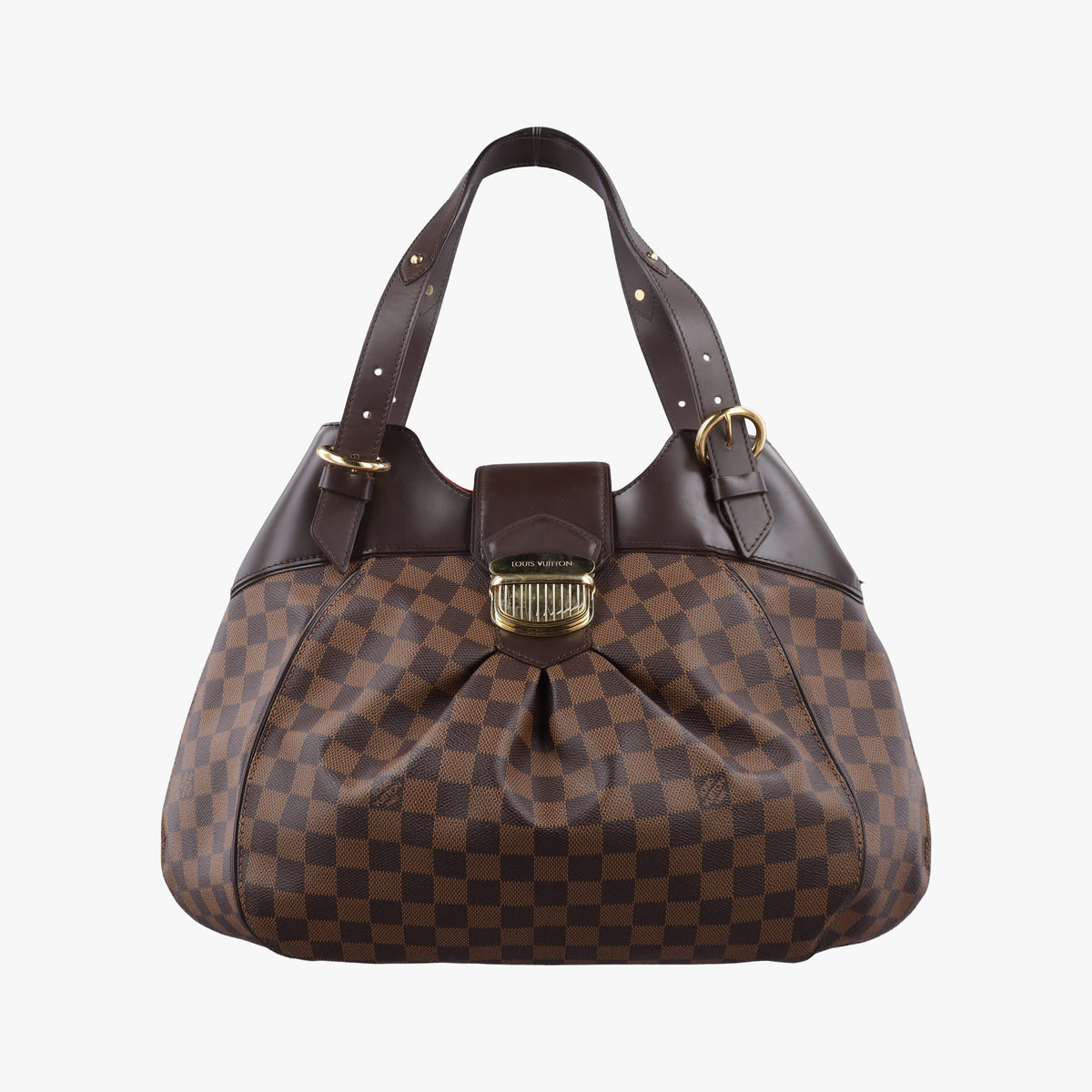 Pre-owned Louis Vuitton SISTINA GM EBENE Damier Canvas N41540 handbag | stylenewstar