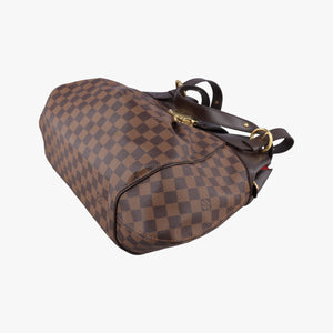 Pre-owned Louis Vuitton SISTINA GM EBENE Damier Canvas N41540 handbag | stylenewstar