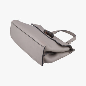 Secondhand Gucci Bamboo Daily Grey Leather 370831 shoulderbag | stylenewstar