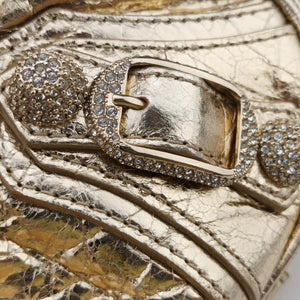 Pre-owned Balenciaga Le Cagole mini Golden lambskin  shoulderbag | stylenewstar