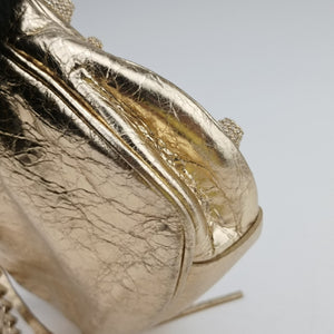 Pre-owned Balenciaga Le Cagole mini Golden lambskin  shoulderbag | stylenewstar