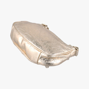 Pre-owned Balenciaga Le Cagole mini Golden lambskin  shoulderbag | stylenewstar