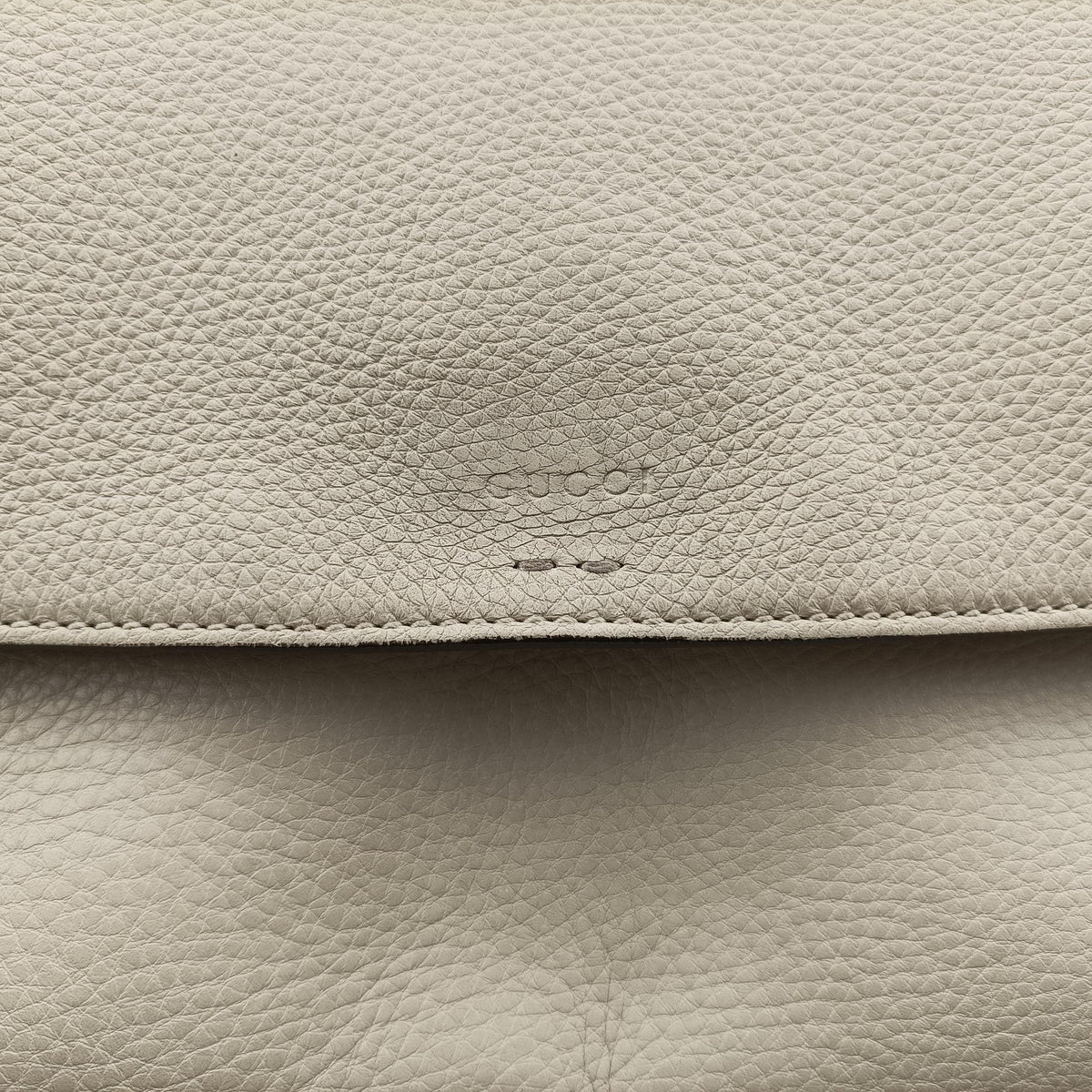 Pre-owned Gucci Bamboo Daily White Leather 370826 shoulderbag | stylenewstar
