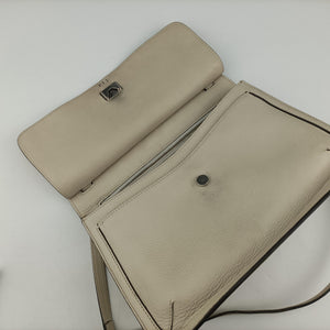 Pre-owned Gucci Bamboo Daily White Leather 370826 shoulderbag | stylenewstar