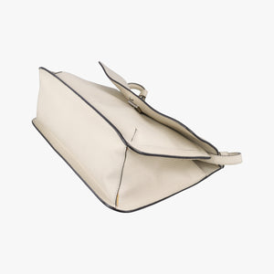 Pre-owned Gucci Bamboo Daily White Leather 370826 shoulderbag | stylenewstar
