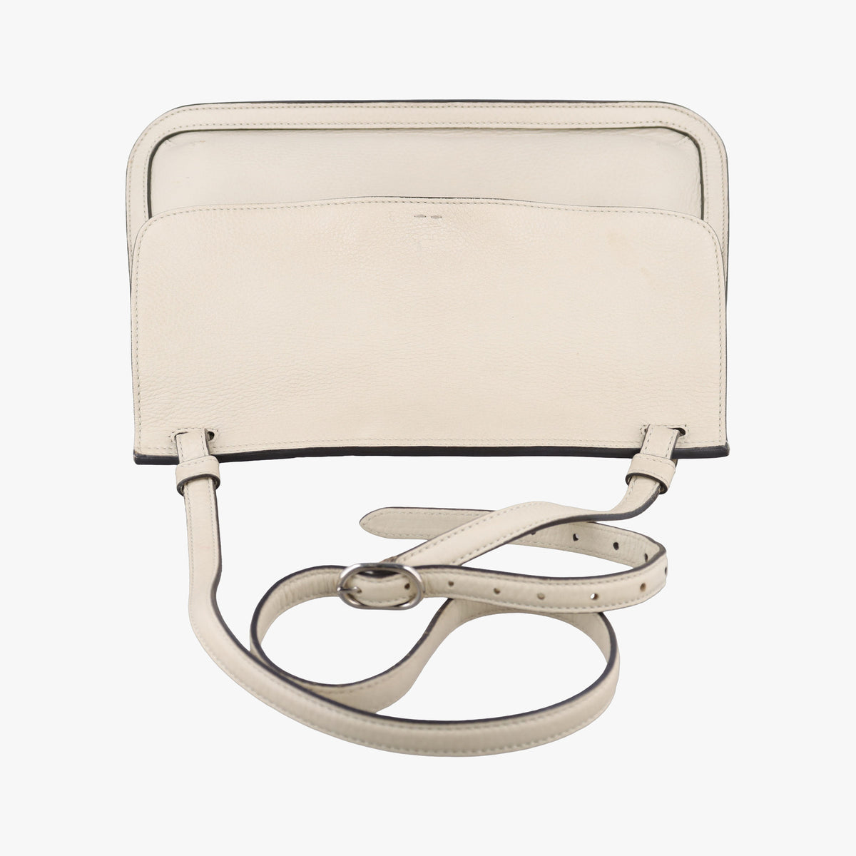 Pre-owned Gucci Bamboo Daily White Leather 370826 shoulderbag | stylenewstar