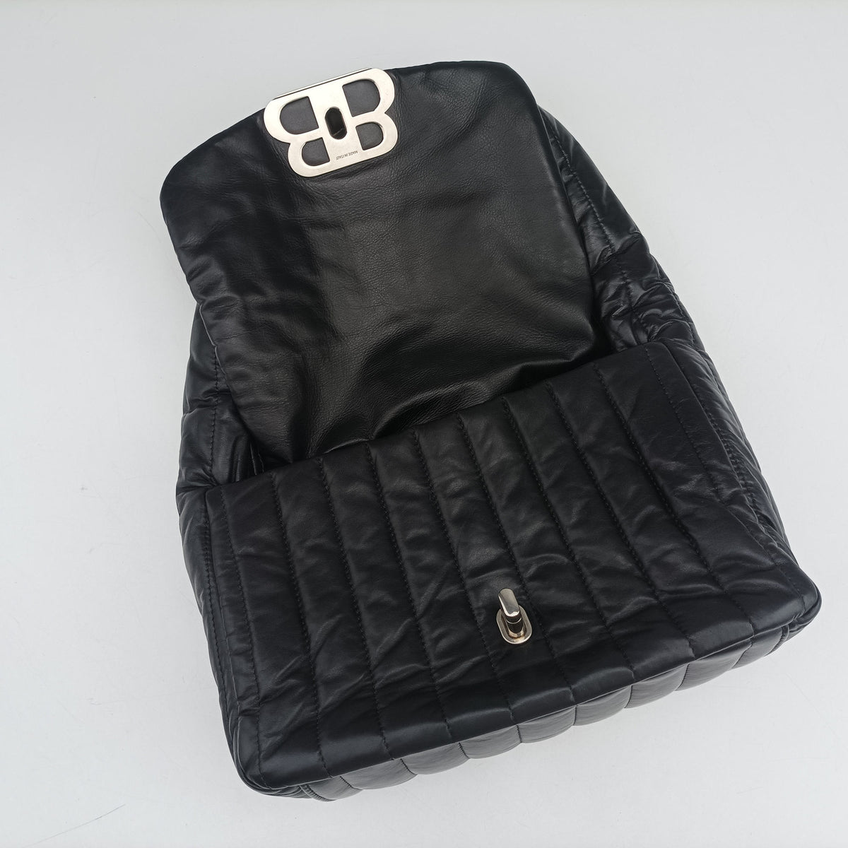 Pre-owned Balenciaga Monaco Small Black Calf 787896 shoulderbag | stylenewstar