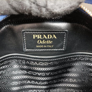 Vintage Prada Odette Blue SAFFIANO Leather 1BH123 shoulderbag | stylenewstar