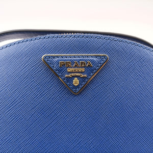Vintage Prada Odette Blue SAFFIANO Leather 1BH123 shoulderbag | stylenewstar