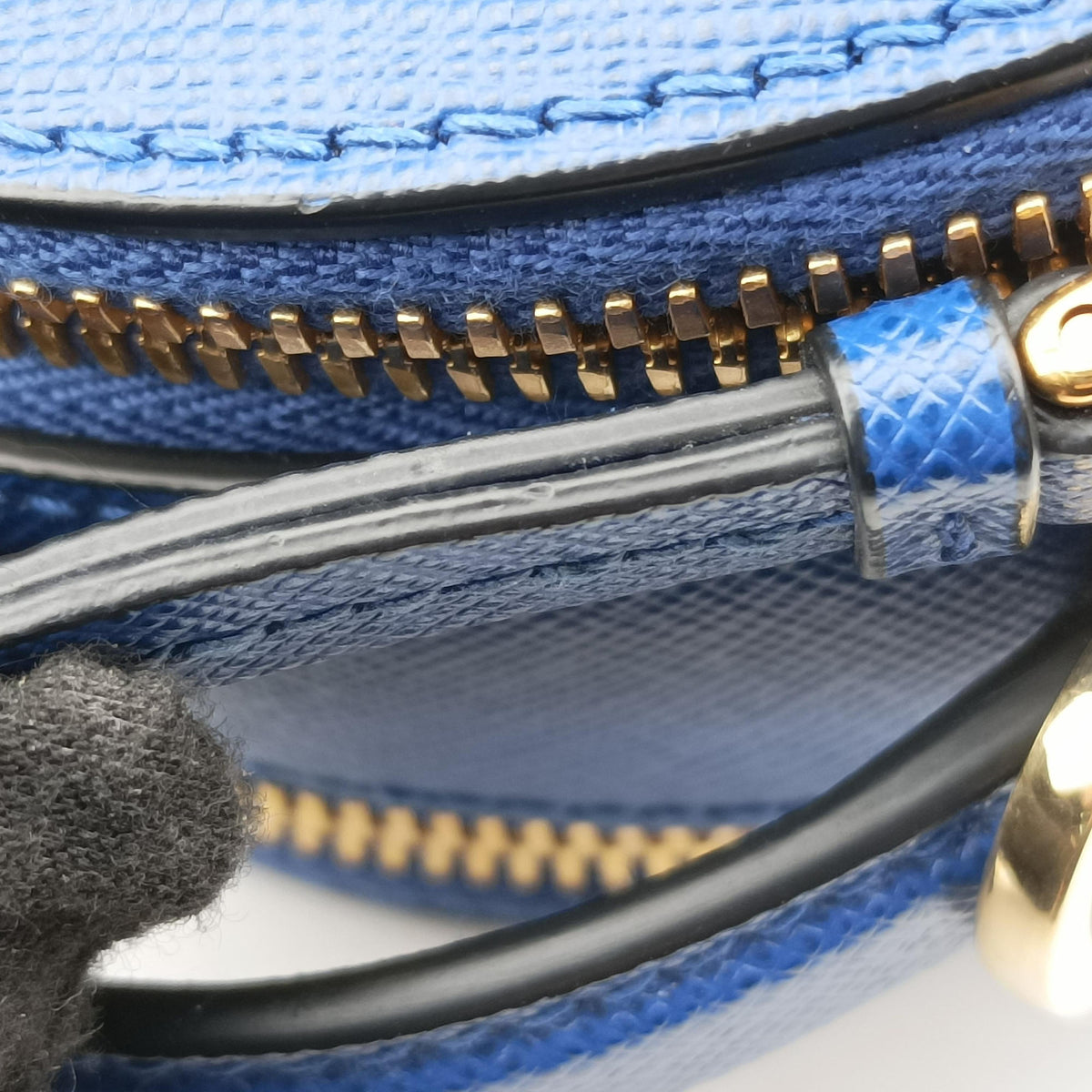 Vintage Prada Odette Blue SAFFIANO Leather 1BH123 shoulderbag | stylenewstar