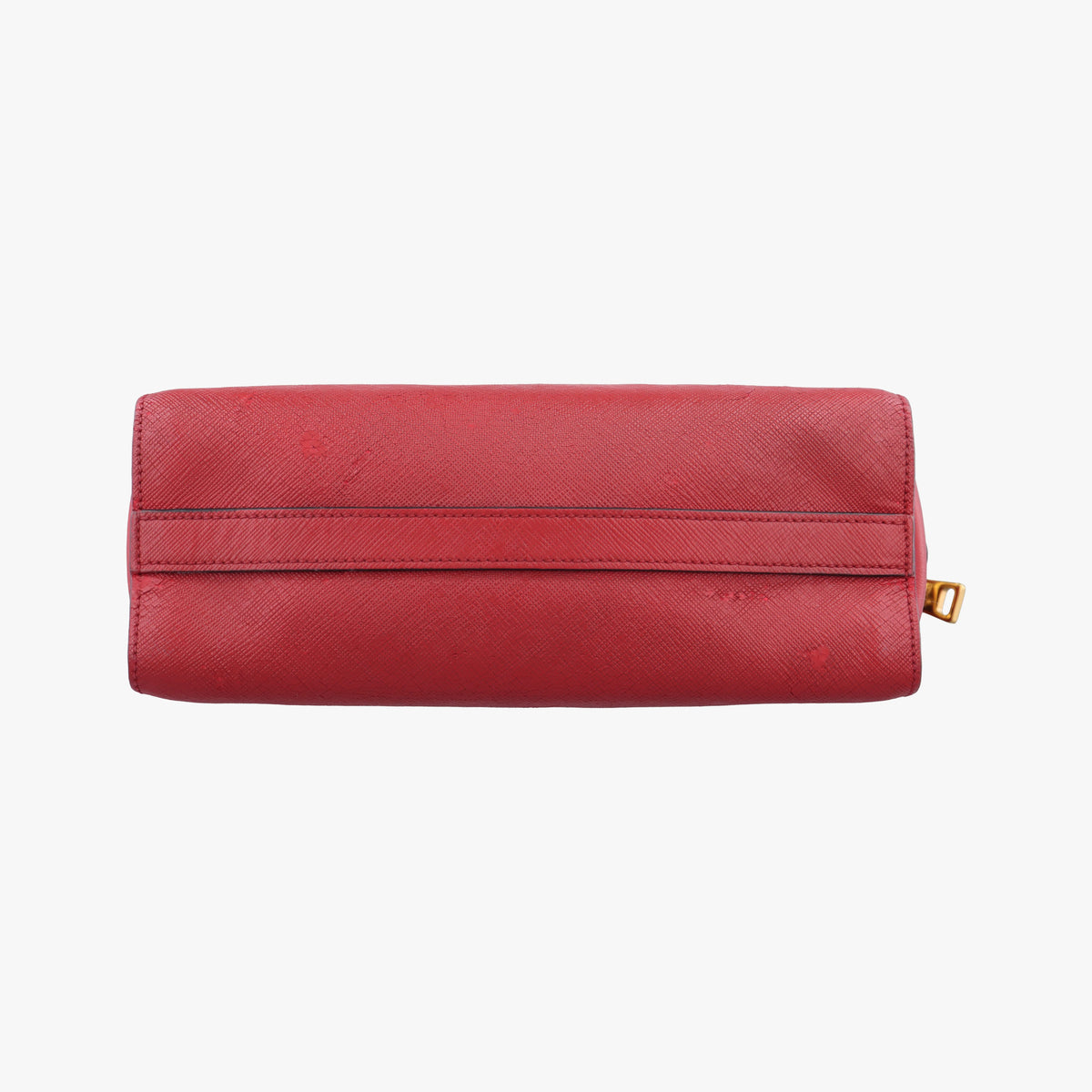 Pre-owned Prada Esplanade Red SAFFIANO Leather  shoulderbag | stylenewstar
