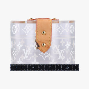 Pre-owned Louis Vuitton Box Scott Transparent Monogram Plexiglass GI0203 vanitybag | stylenewstar