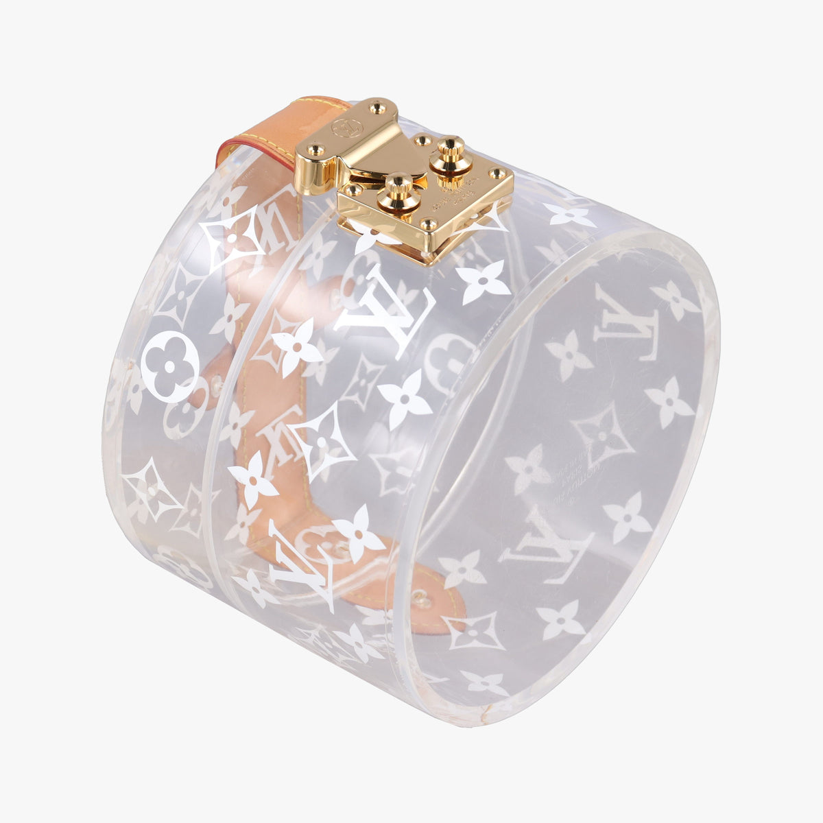 Pre-owned Louis Vuitton Box Scott Transparent Monogram Plexiglass GI0203 vanitybag | stylenewstar