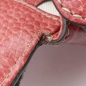 Pre-owned Gucci New Bamboo Red Leather 254884 shoulderbag | stylenewstar