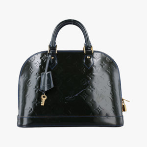 Pre-owned Louis Vuitton Alma PM BLUE INFINI Vernis M91443 handbag | stylenewstar
