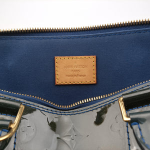 Pre-owned Louis Vuitton Alma PM BLUE INFINI Vernis M91443 handbag | stylenewstar
