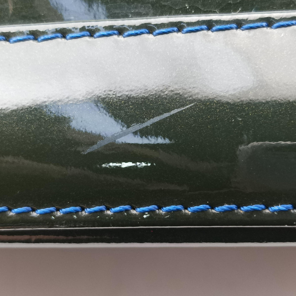 Pre-owned Louis Vuitton Alma PM BLUE INFINI Vernis M91443 handbag | stylenewstar