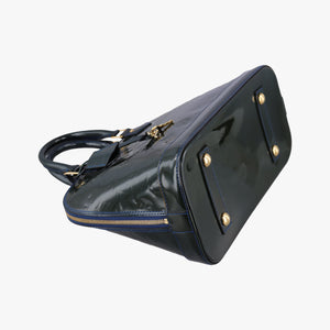 Pre-owned Louis Vuitton Alma PM BLUE INFINI Vernis M91443 handbag | stylenewstar