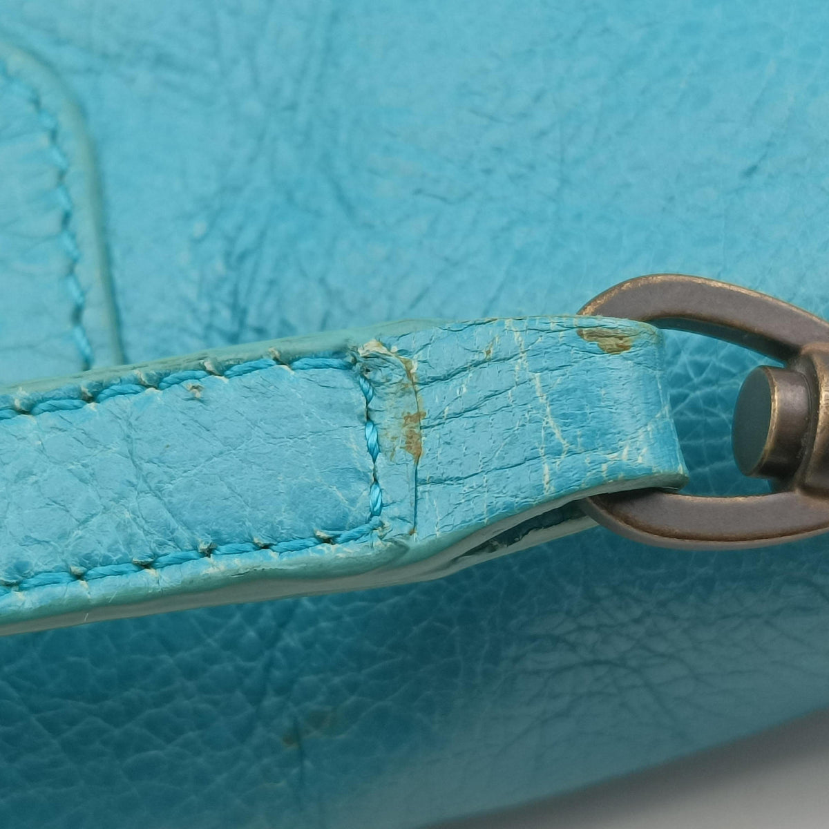 Vintage Balenciaga Envelop Blue Leather  shoulderbag | stylenewstar