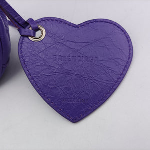 Pre-owned Balenciaga Le Cagole Purple lambskin  shoulderbag | stylenewstar