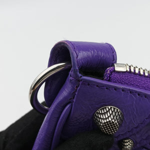 Pre-owned Balenciaga Le Cagole Purple lambskin  shoulderbag | stylenewstar