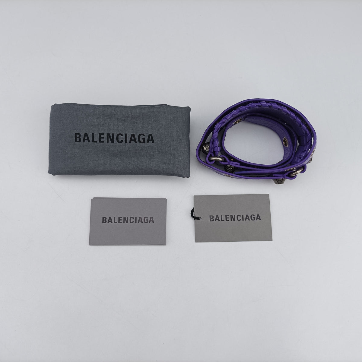 Pre-owned Balenciaga Le Cagole Purple lambskin  shoulderbag | stylenewstar