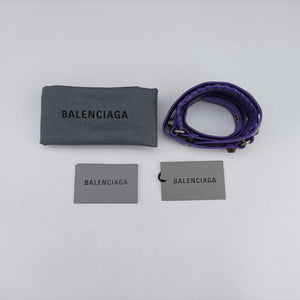 Pre-owned Balenciaga Le Cagole Purple lambskin  shoulderbag | stylenewstar