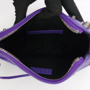 Pre-owned Balenciaga Le Cagole Purple lambskin  shoulderbag | stylenewstar