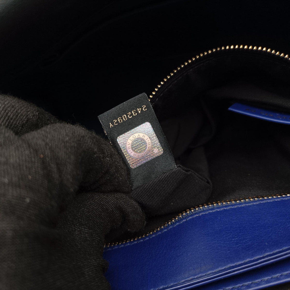 Pre-owned Bvlgari SERPENTI VIPER Blue leather  shoulderbag | stylenewstar