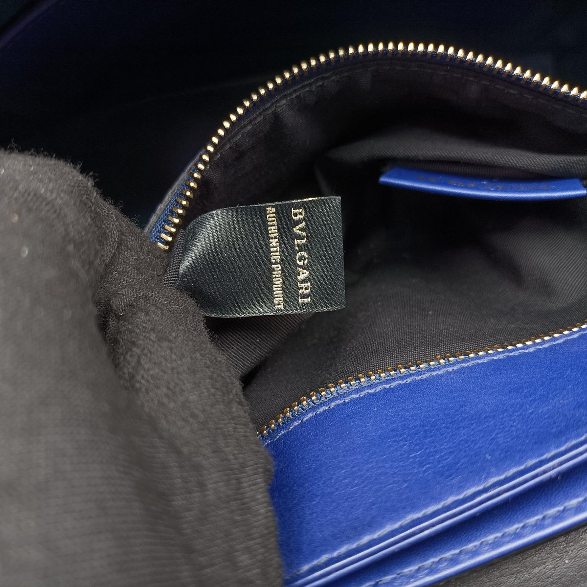Pre-owned Bvlgari SERPENTI VIPER Blue leather  shoulderbag | stylenewstar