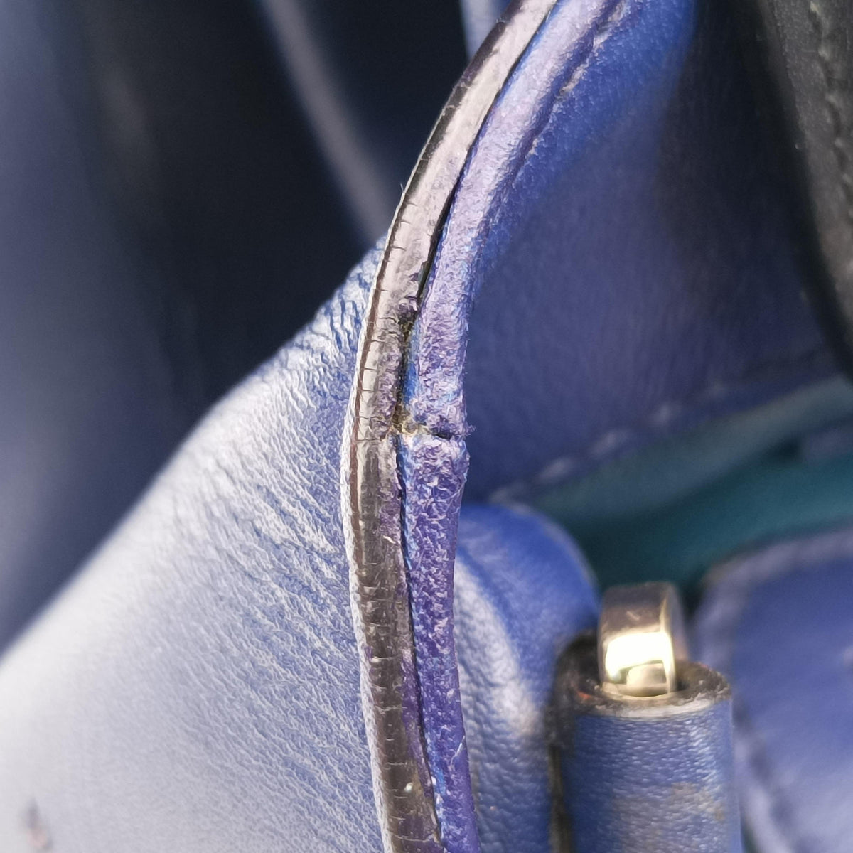Pre-owned Bvlgari SERPENTI VIPER Blue leather  shoulderbag | stylenewstar